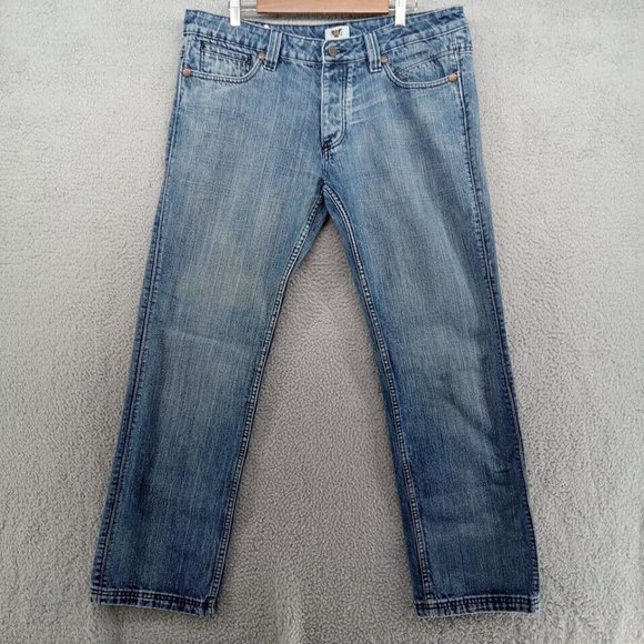 Antik Jeans Mens 36 Blue Embroidered Back Pockets 90s Y2K Casual‎ Classic Denim - Picture 1 of 10